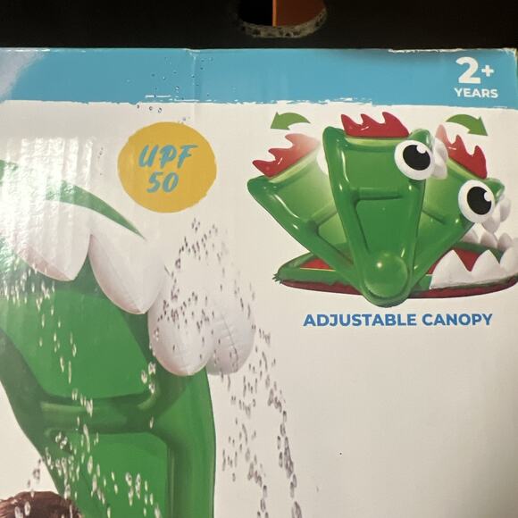 Aqua Leisure Mega Piranha Shade N Splash Mat & Canopy 6 Ft New - Picture 4 of 10